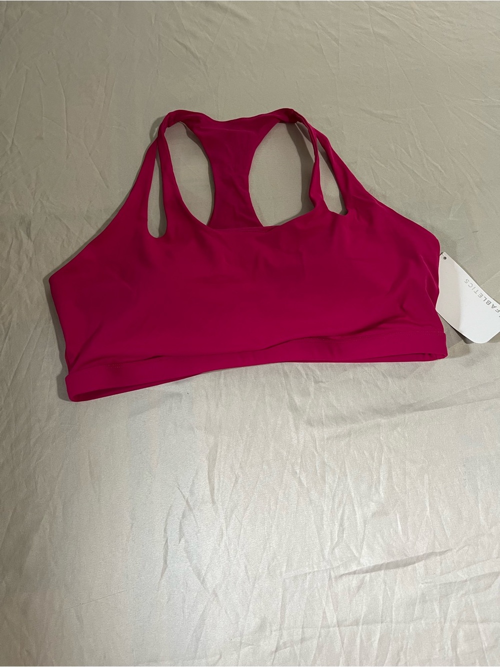 Fabletics Hot Pink Racerback Sports Bra Women’s Size 2XL 16/18 New with Tags